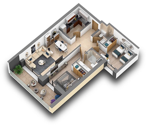 Magnifiques Appartements balnéaires à vendre à partir de 920 000 DH/SIDI RAHAL